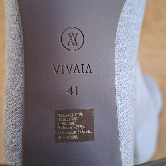 VIVAIA Thalita Boots Womens Size 10 Wool Round-Toe Water-Repellent Heeled UNWORN - Picture 11 of 11